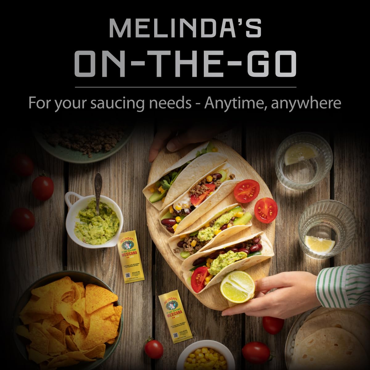 Melinda’s Mexicana Hot Sauce Packets - 200 Count (.42 Oz Each) - Hot Sauce Packets Single Serve for Travel, Party, Business - Convenient Individual Condiment Packets in 8 Flavors