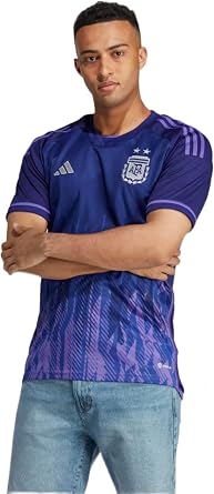 Adidas Argentina AFA Mens 2022 Away Soccer Jersey, Legacy Indigo/Purple Rush