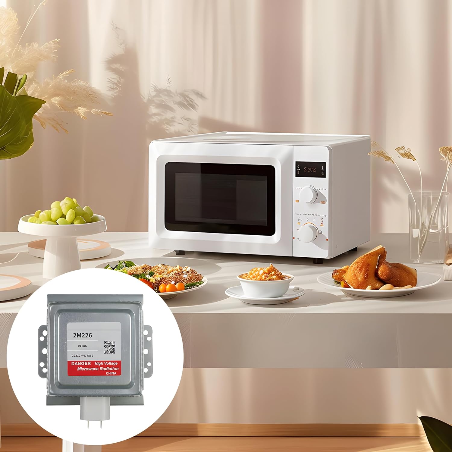 2M246 6324W1A001L Microwave Magnetron Compatible with Most LG 6324W1A001B