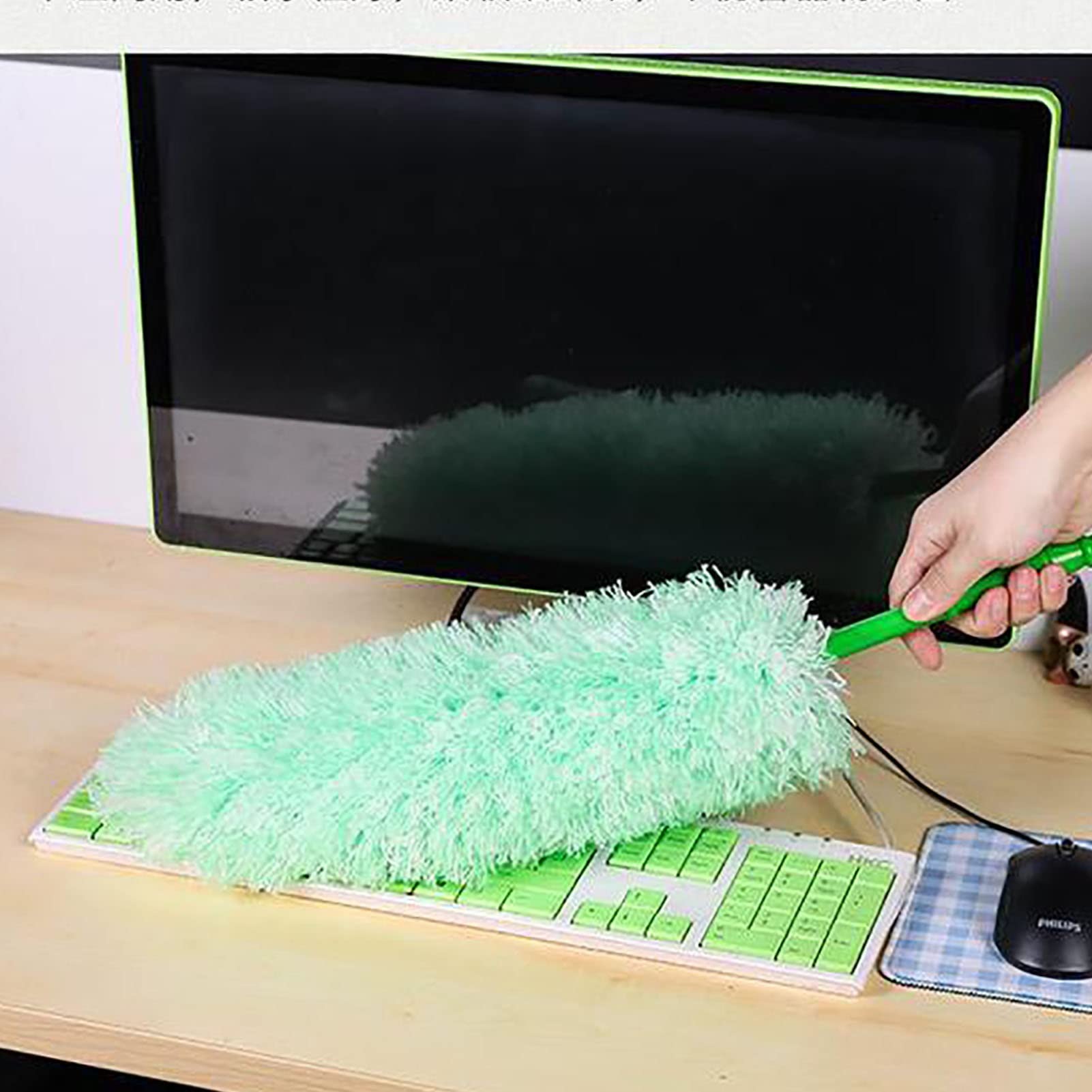 Ricariche Spolverino in Microfibra 10 Pezzi per Attività di Pulizia Facile e Ve