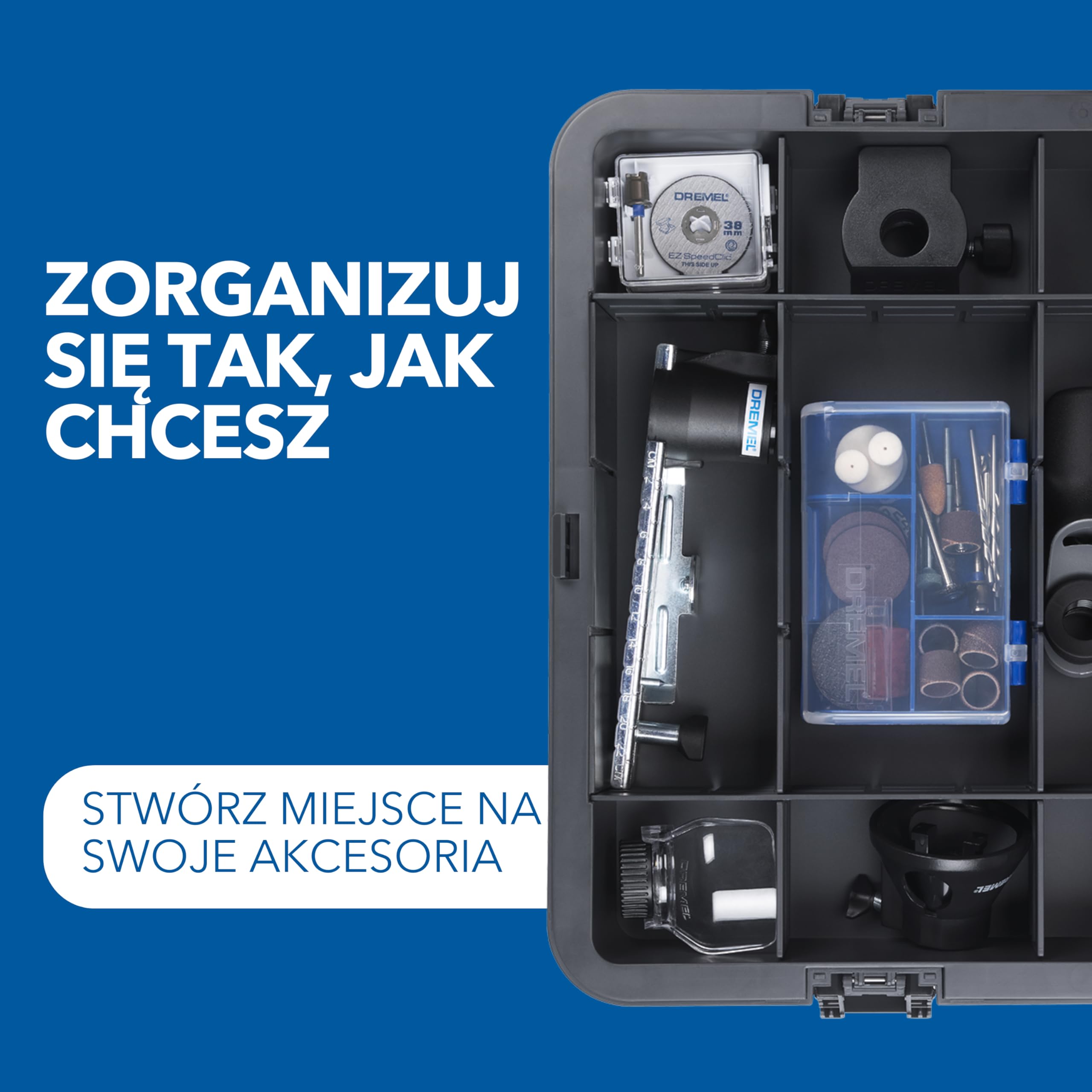 Dremel 8240 5/65 Akumulatorowe narzędzie obrotowe 12V, 5 przystawkami, 1 Platinum BOX, 65 akcesoriami do cięcia, grawerowania, szlifowania, polerowania, szlifowania, wiercenia