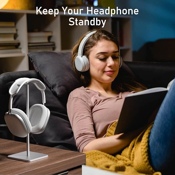 Headphone Stand for Desk - Headset Stand (White)