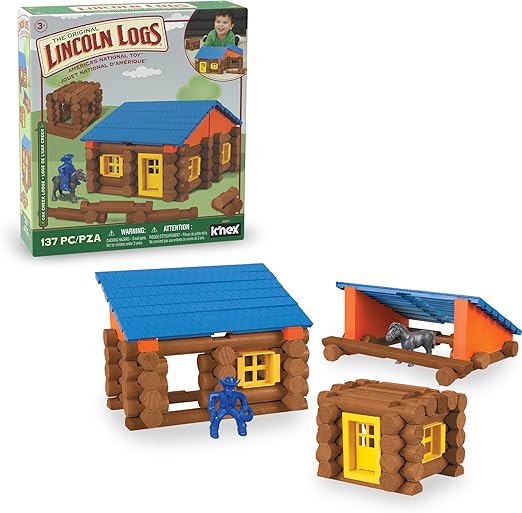 Amazon.com: LINCOLN LOGS – Oak Creek Lodge – 137 Pieces - Real Wood ...