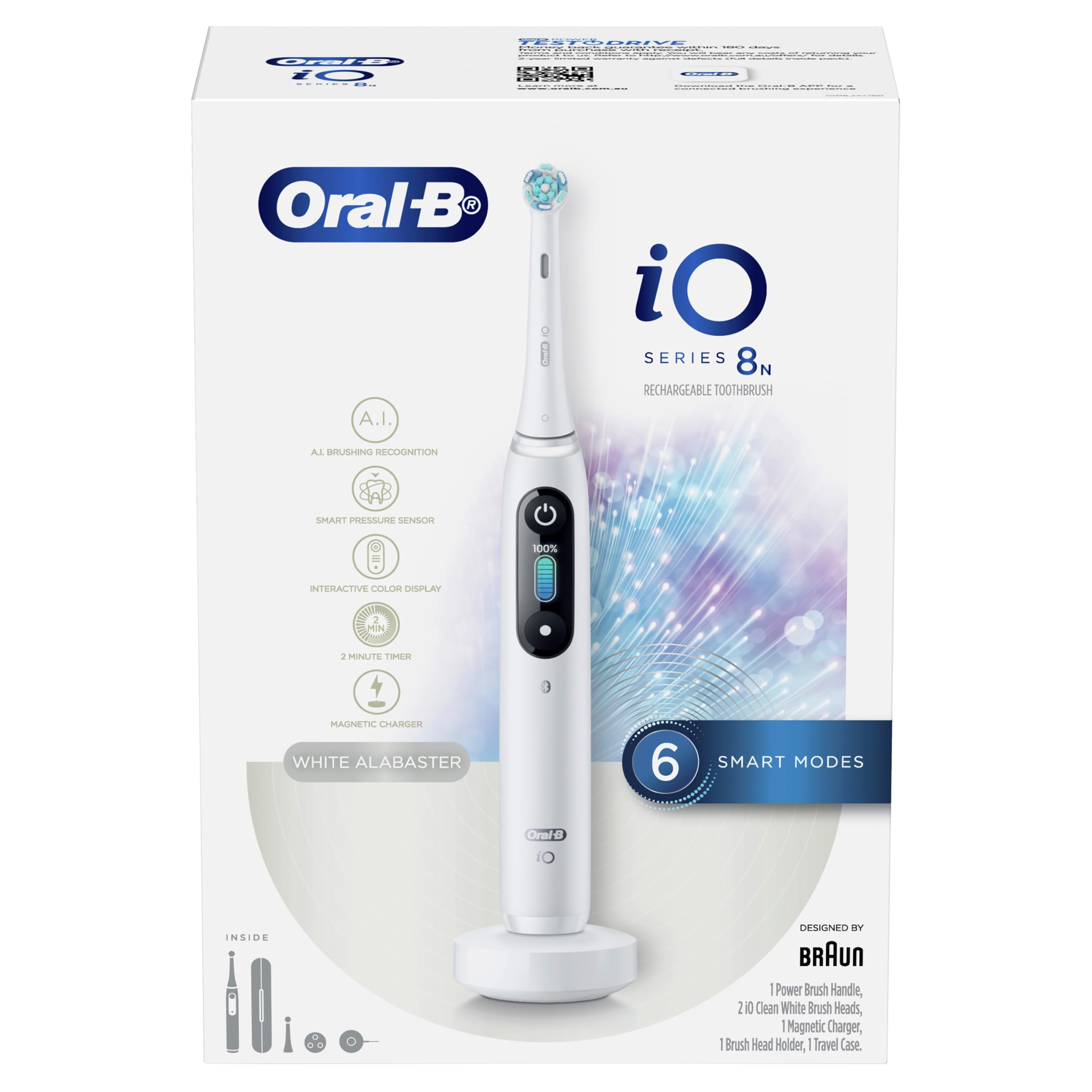 Oral-B iO 8 Gentle Care Sensitive Electric Toothbrush with Travel