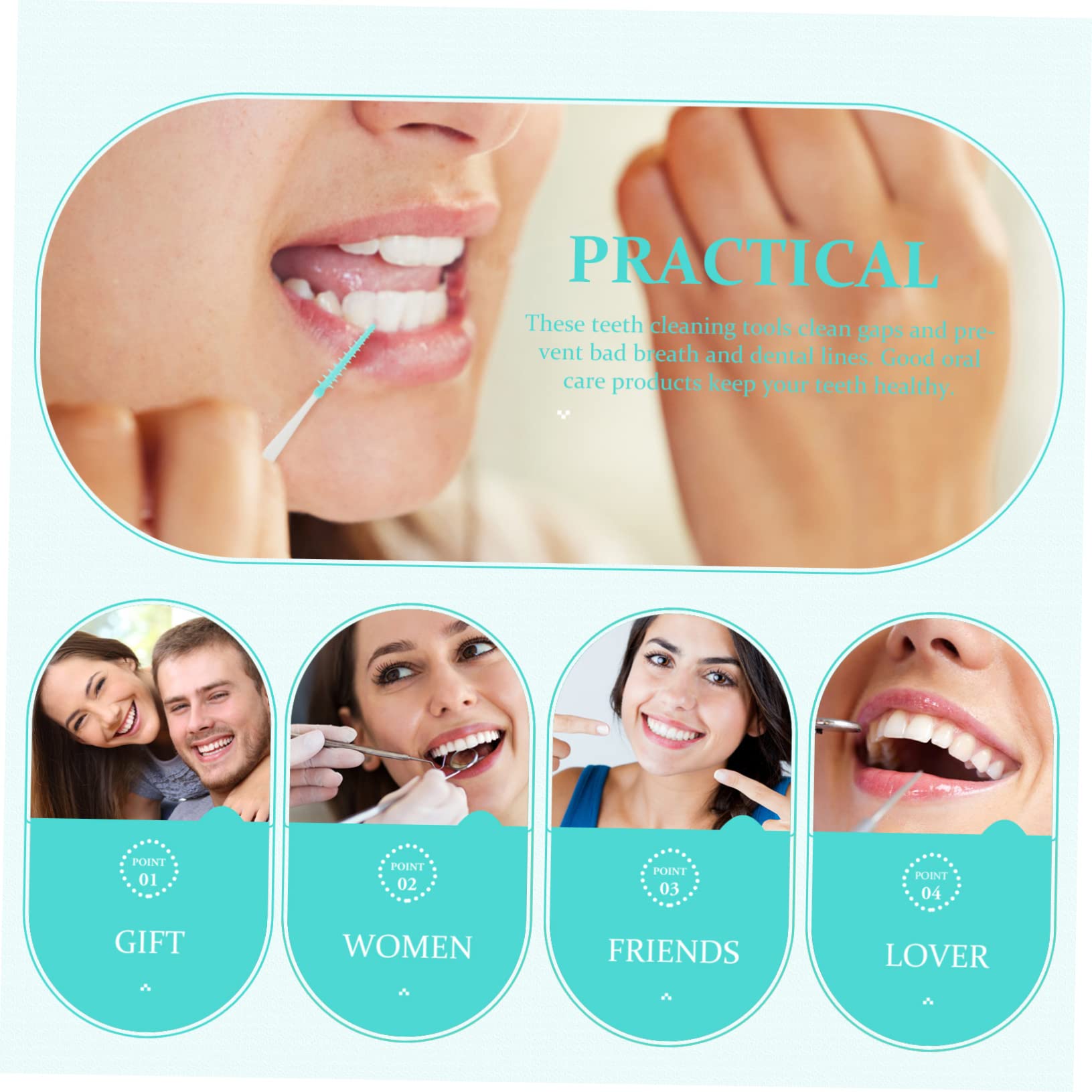 400 Pezzi Spazzolino Per Gomma Spazzolino Portatile Per La Pulizia Dei Denti Per Stuzzicadenti Strumenti Per La Pulizia Dei Denti Stuzzicadenti