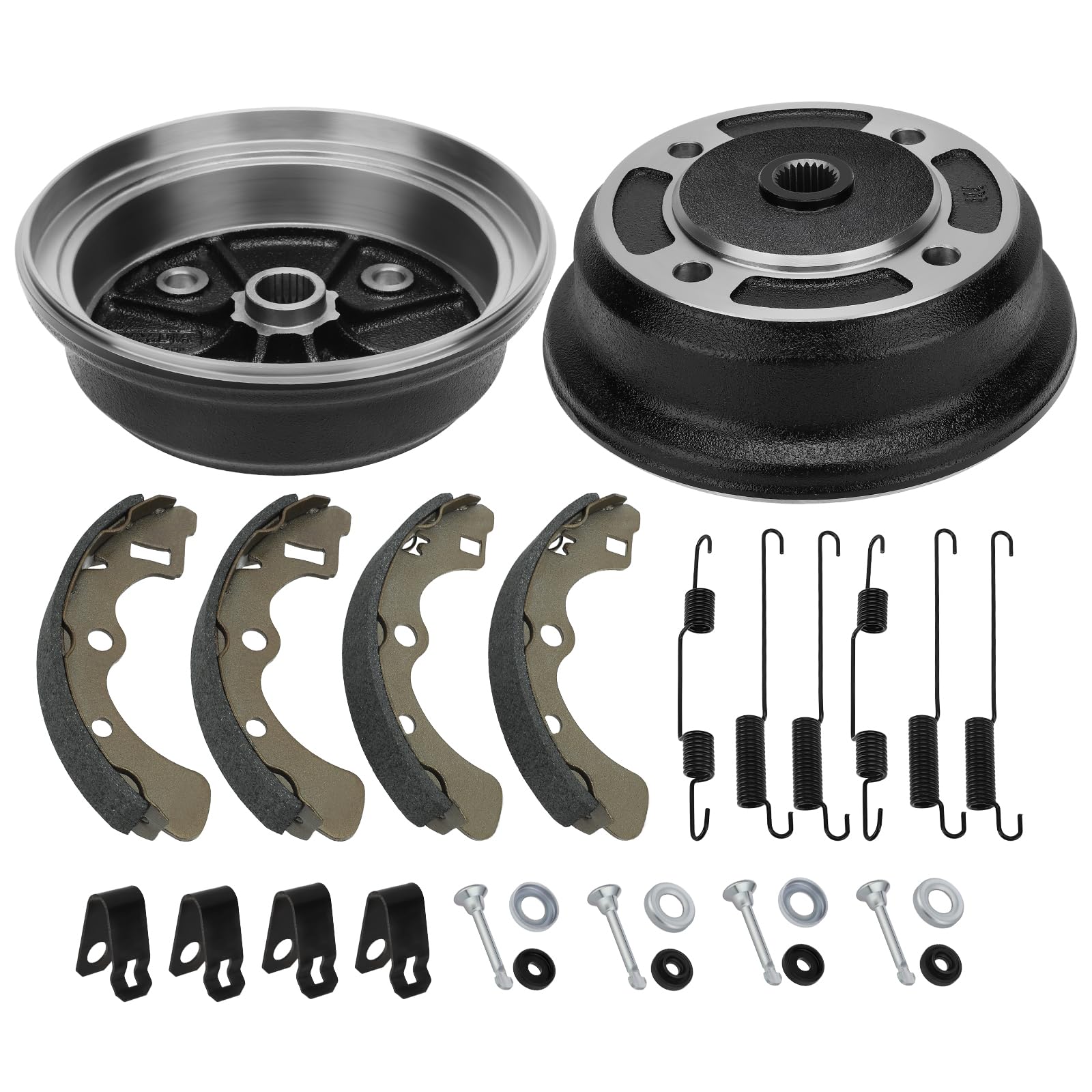 Amazon.com: JAVIK Rear Wheel Brake Drum Hub With Brake Shoes 2 Set