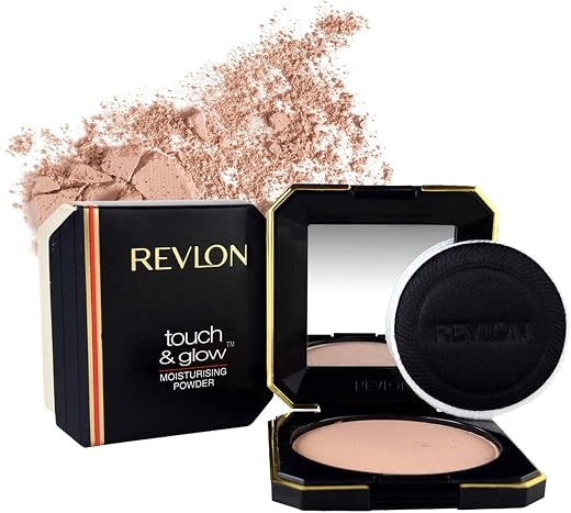 REVLON Touch And Glow Moisturising Compact For Women, All Skin Powder - Gold Matte (12g)