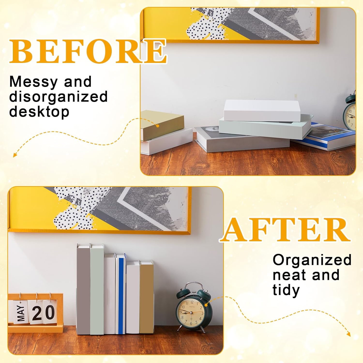 Maitys 75 Pcs Plastic Book Ends Bulk Clear Acrylic Bookends for Shelves Decorative Book Organizer Heavy Duty Holder Office Stoppers Bookshelf Desktop Decor for Movies, CDs, Video Games