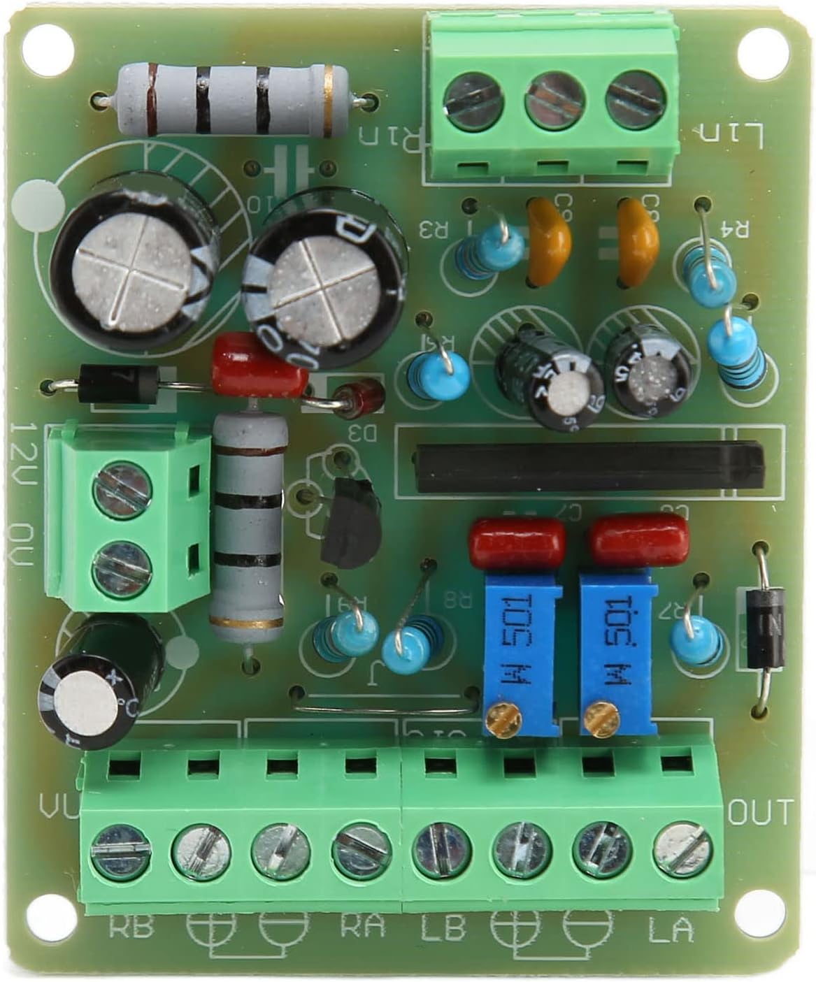 VU Meter Driver Board, DC12V Power Amplifier with Low Pass