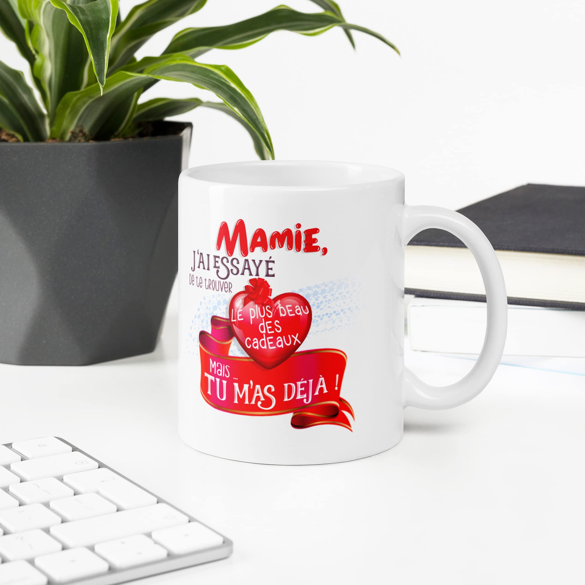 Mug Mamie Cadeau Petits-Enfants Idée Cadeau Original Amour Imprimé