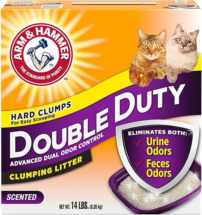 Arm & Hammer Double Duty Clumping Cat Litter, 14lb Pet