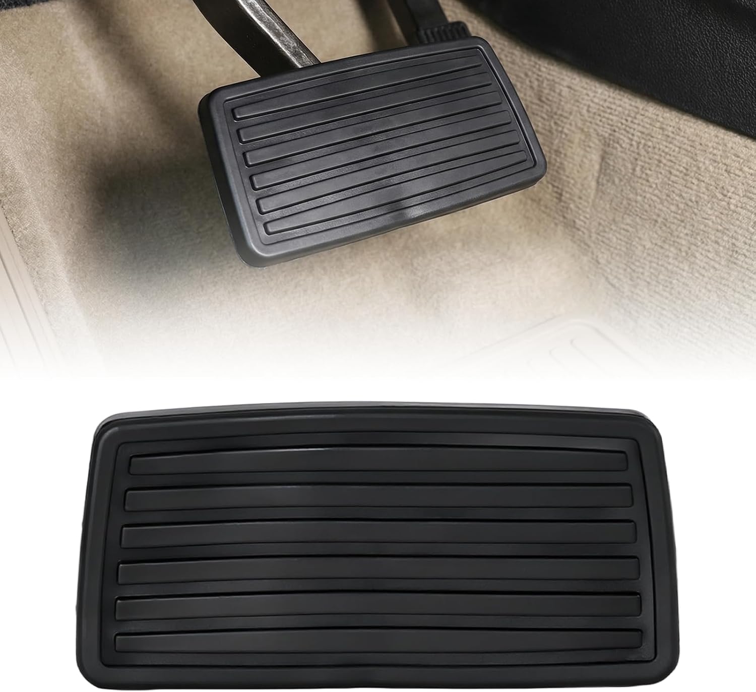Brake Pedal Cover Pad Replacement, 46545-S84-A81 Rubber Brake Pedal Pad, Automotive Replacement Accessories Compatible with Honda Accord CR-V Civic