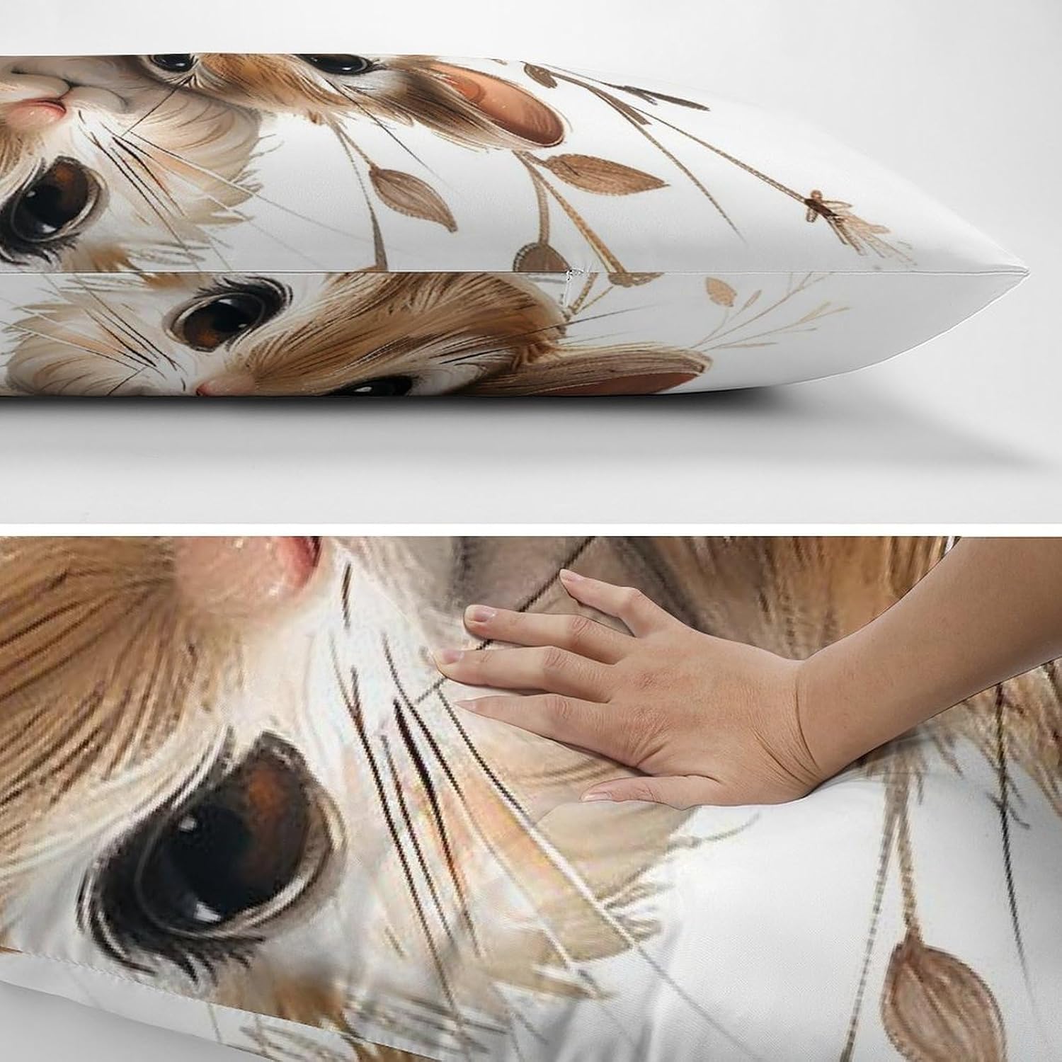 Pillow Cases Ultra Soft Pillow Cover with Hidden ZipperMother and Child Rats Pillowcase Washable Decorative Pillow Protectors Valentine Gifts for Women Men 20"x60"