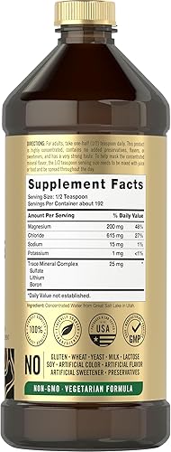 Miniatura 2 de Carlyle Vital Trace Mineral Drops  16 onzas líquidas  Suplemento de minerales de espectro completo  Líquido vegetariano, sin OMG y sin gluten  por