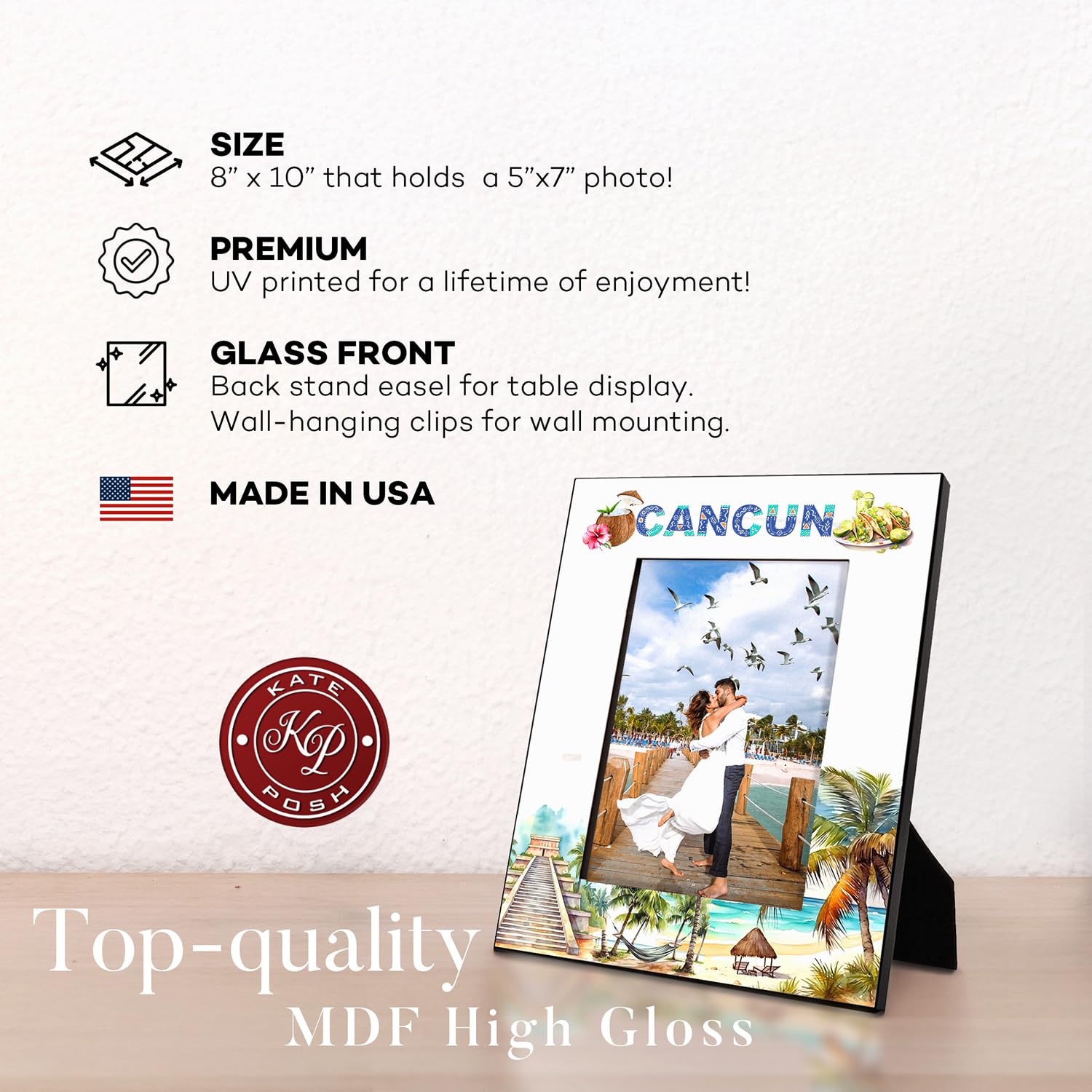 Amazon.co.jp: KATE POSH カンクン フォトフレーム メキシコ カンクン