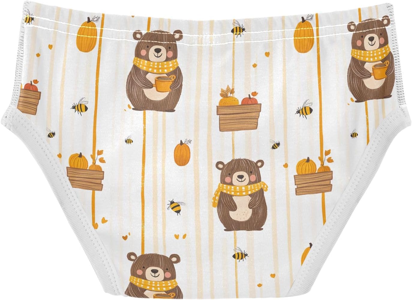 visesunny Boys Training Underwear Cute Bear Bee Breathe Cotton Potty Briefs Size 2T-8Y-8Y for Toddler 2T-8Y