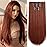 StrRid Hair Extensions Auburn Clip in Extension Straight Invisible 22 Long Synthetic Thick Clips on Red Hairpieces for Women 5PCS Black Curly Wavy 18 Cheap Brown Blonde Natural Full Head 5 Oz