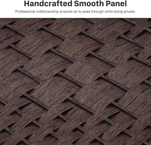 Miniatura 19 de Divisores de habitación de 6 pies de alto - 20 pulgadas de ancho pantalla de privacidad independiente con fibra tejida de diamante, divisor de pared