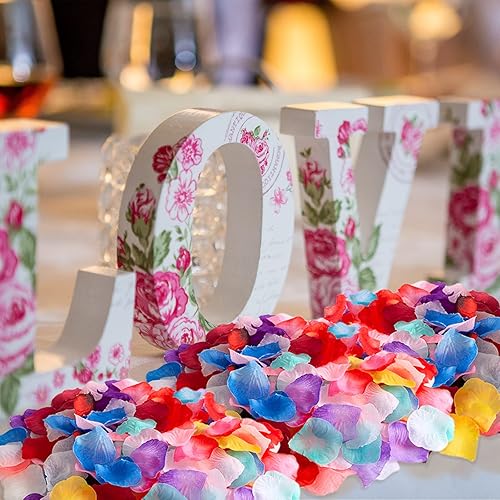 Miniatura 4 de Pétalos artificiales, 1000 pétalos de rosa de seda para decoración de bodas, fiestas, decoración del hogar
