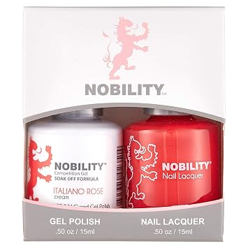 LeChat Nobility Gel Polish & Nail Lacquer Set - Collection 2-5oz Italiano Rose NBCS033