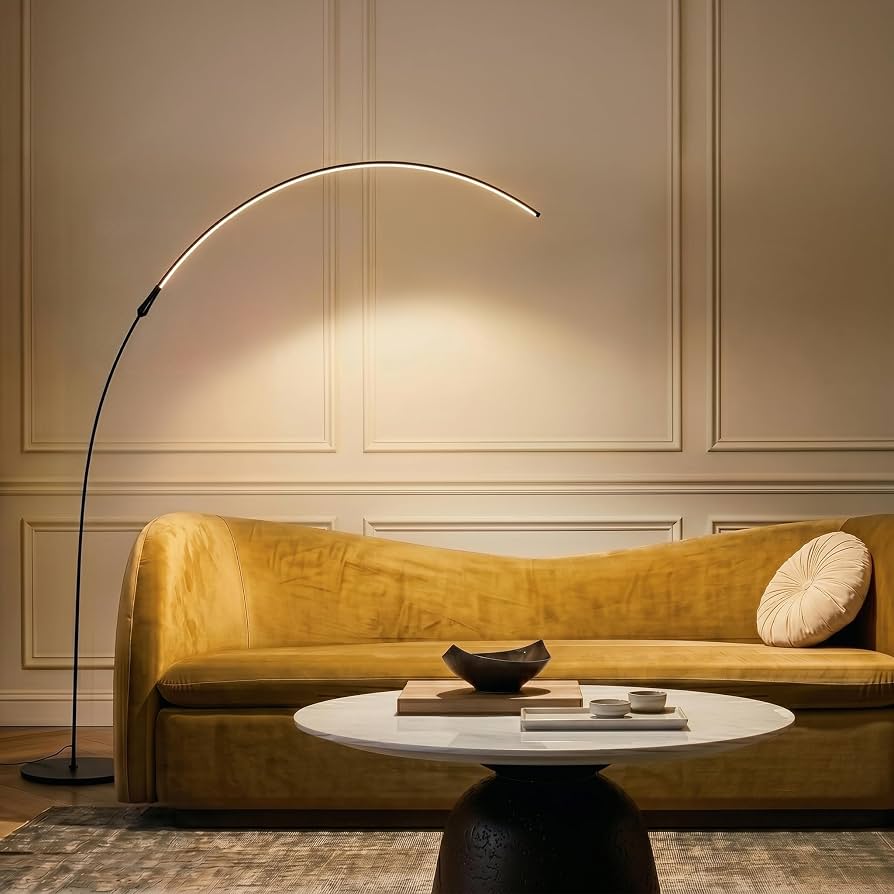 Brightech Sparq Arc Floor Lamp, Ultra Bright Lamp for Living Rooms
