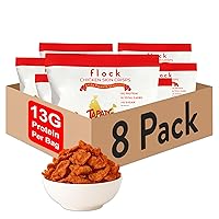Vista 11 de Flock Keto Chips de piel de pollo Sabor BBQ de Terry Black Crujientes de pollo bajos en carbohidratos, altas en proteínas, sin gluten, aperitivo