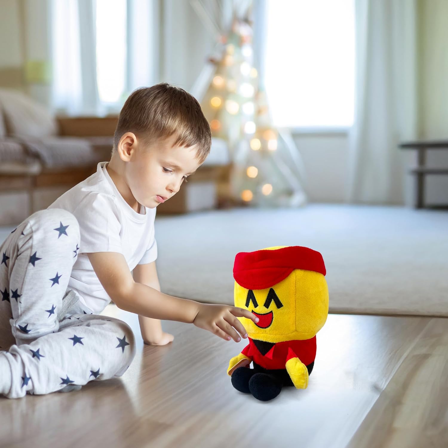 Forsaken Chance Pizza Plush Toy – Soft Pizza Boy Character Plush Stuffed Animal, Cute Forsaken Game Collectible Plushie Gift for Kids and Gamers