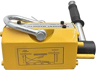 Magnetic Lifter Lift Magnets 440lb Lifting Capacity Permanent Lifting Magnets with Release Steel Magnetic Lifter Lifting Steel Sheet and Other Magnetic Material