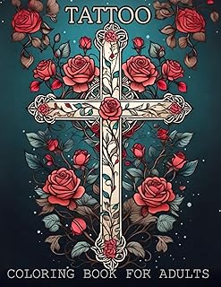 Tattoo Coloring Book for Adults by Katie Kawaii