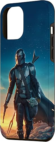 Miniatura 2 de iPhone 12 Pro Max Star Wars The Mandalorian and Grogu Sunset Poster Case