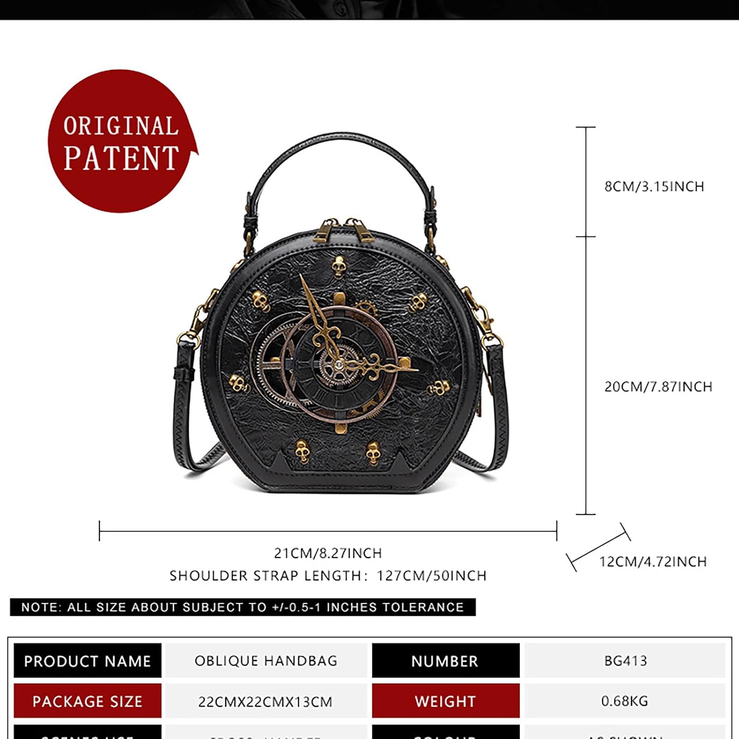 Crossbody Purse and Handbags for Women Gothic Steampunk Retro Small Shoulder Bag Unique Medieval Cosplay Accessories