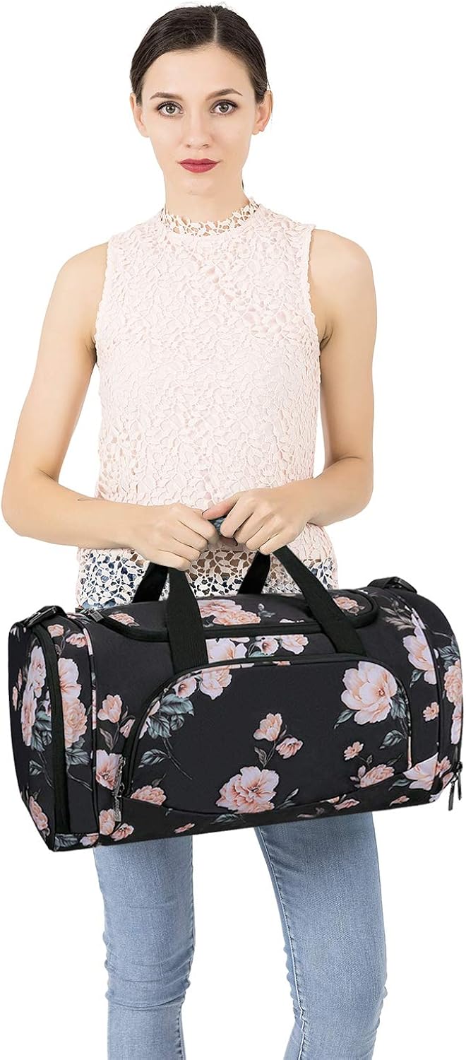 Vista 6 de MOSISO Bolsa deportiva de gimnasia con compartimento para zapatos