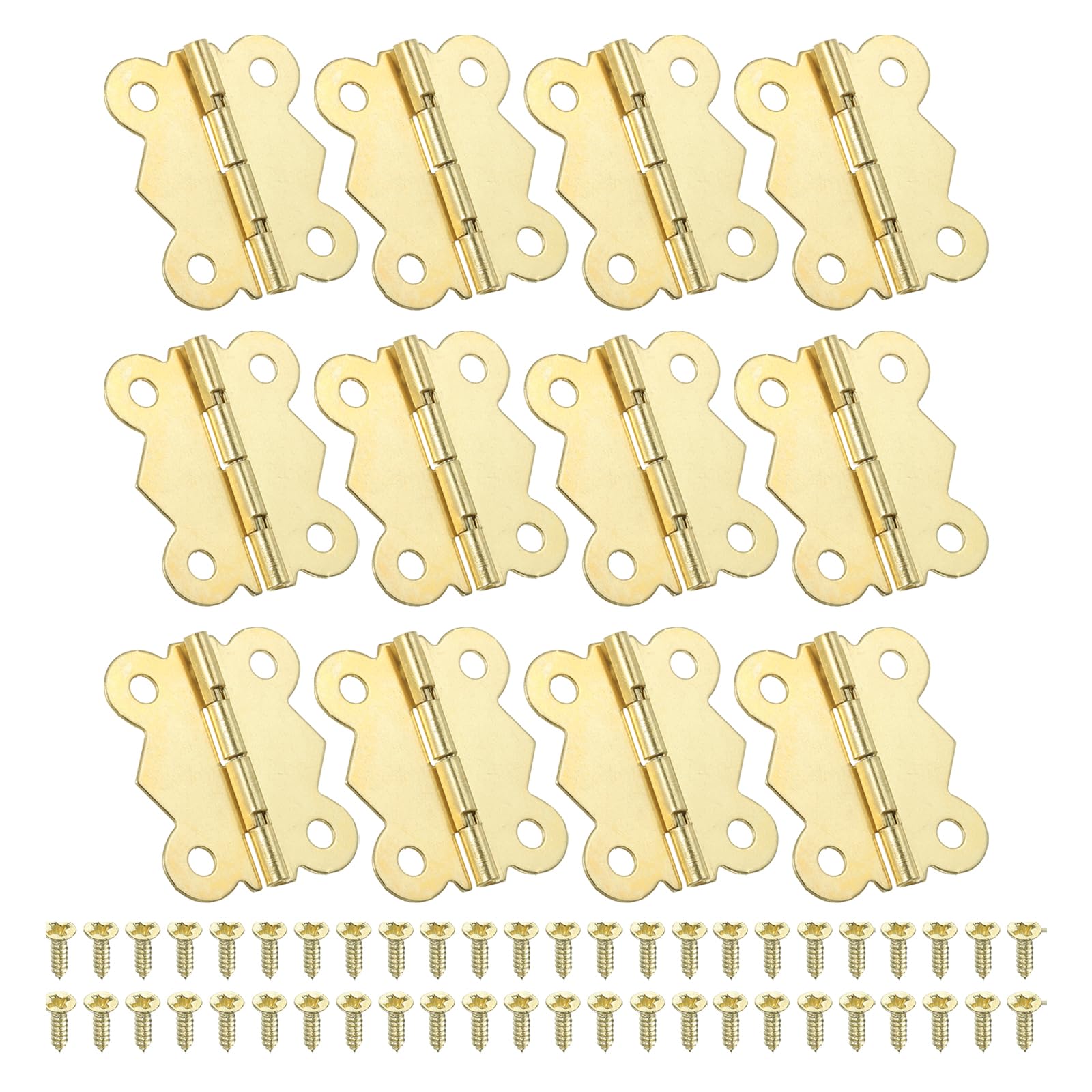 PATIKIL Small Jewelry Box Hinges 1-5/8 Inch