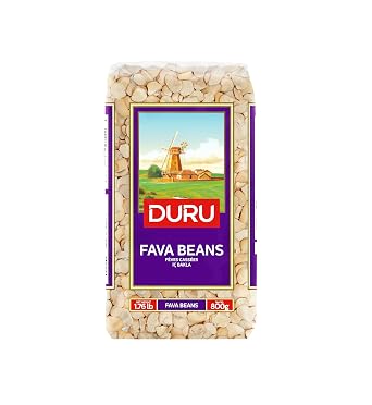 Duru Fava Beans 28.2 oz 800g, 100% Natural and Certificated, High Fiber and Protein, Non-GMO, Great for Vegan Recipes, Gluten Free
