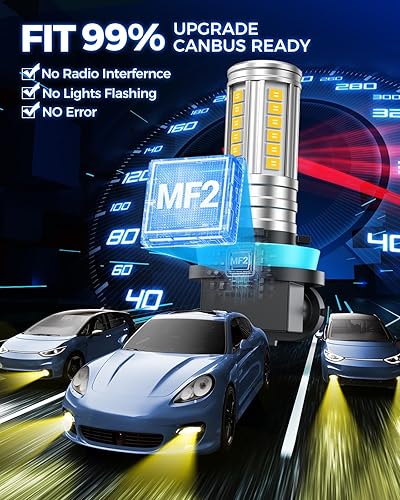 Vista 41 de Marsauto Bombillas LED antiniebla H11 H8 H16, 6000 K xenón blanco, chips CSP brillantes superiores de 360 grados DRL, bombillas halógenas