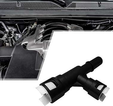 Car Heater Core Hose Fitting Connector #15055343 15055342 800-413CD, Heater Coolant Hose Junction Cooling Water Pipe T-connector Joint For Select Cadillac Chevrolet GMC SilveradoBlack