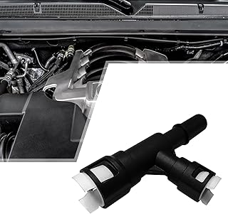 Car Heater Core Hose Fitting Connector #15055343 15055342 800-413CD, Heater Coolant Hose Junction Cooling Water Pipe T-connector Joint For Select Cadillac Chevrolet GMC Silverado(Black)