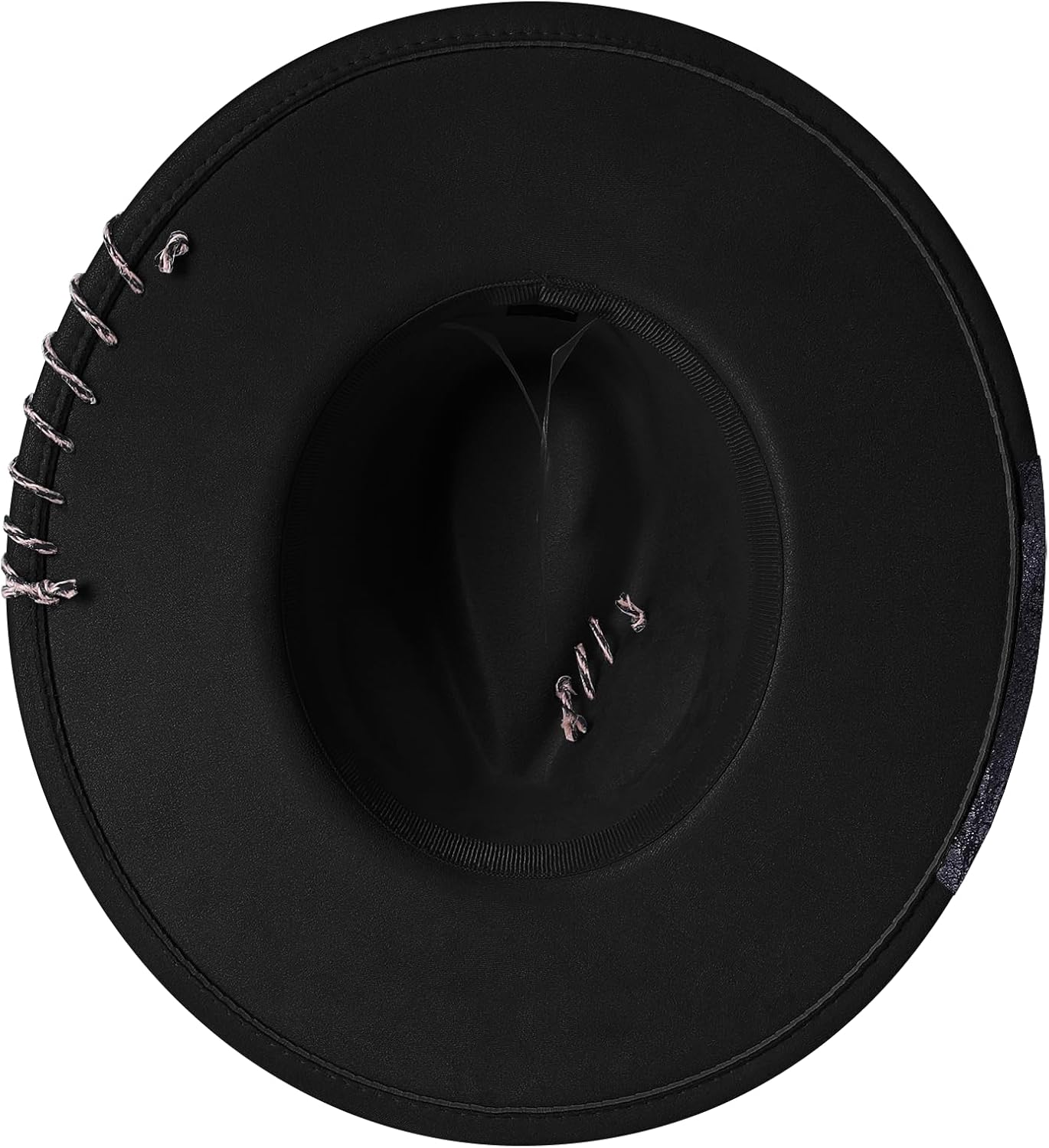 SAJUZEN Wide Brim Fedora Hats for Women Men Felt Panama Hat Dress Up Handmade