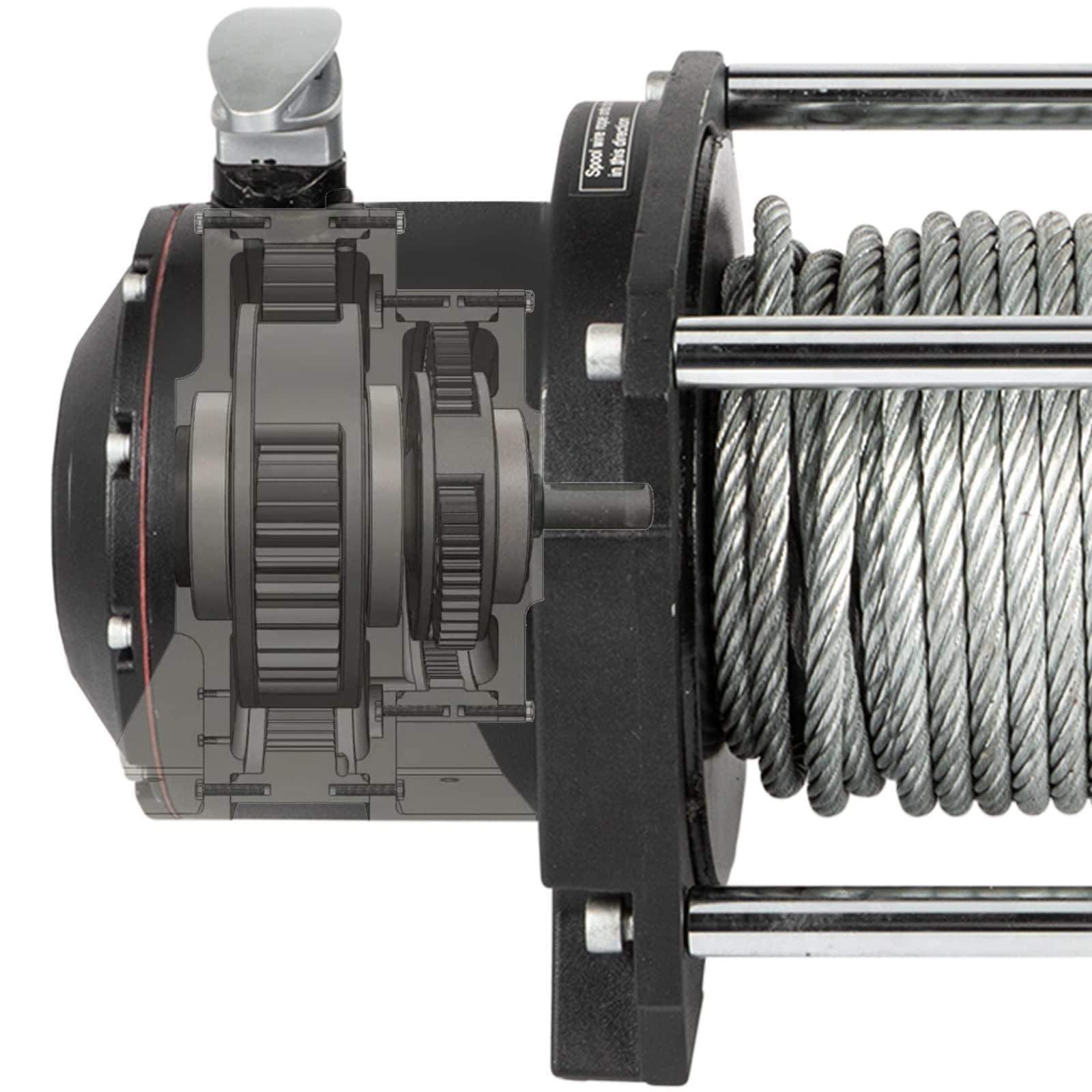 Elektryczna Wciągarka 9500-20000 Lbs, Ciężka Stalowa Lina 24 M, 2-Stopniowa Przekładnia Planetarna, Do Atv, Suv, łodzi, Pojazdów Terenowych 12v-9500lbs