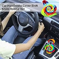 Vista 2 de Funda para palanca de cambios de coche de Halloween, 2 piezas, accesorios interiores automotrices, pomos de cambio, camisa con capucha de moda
