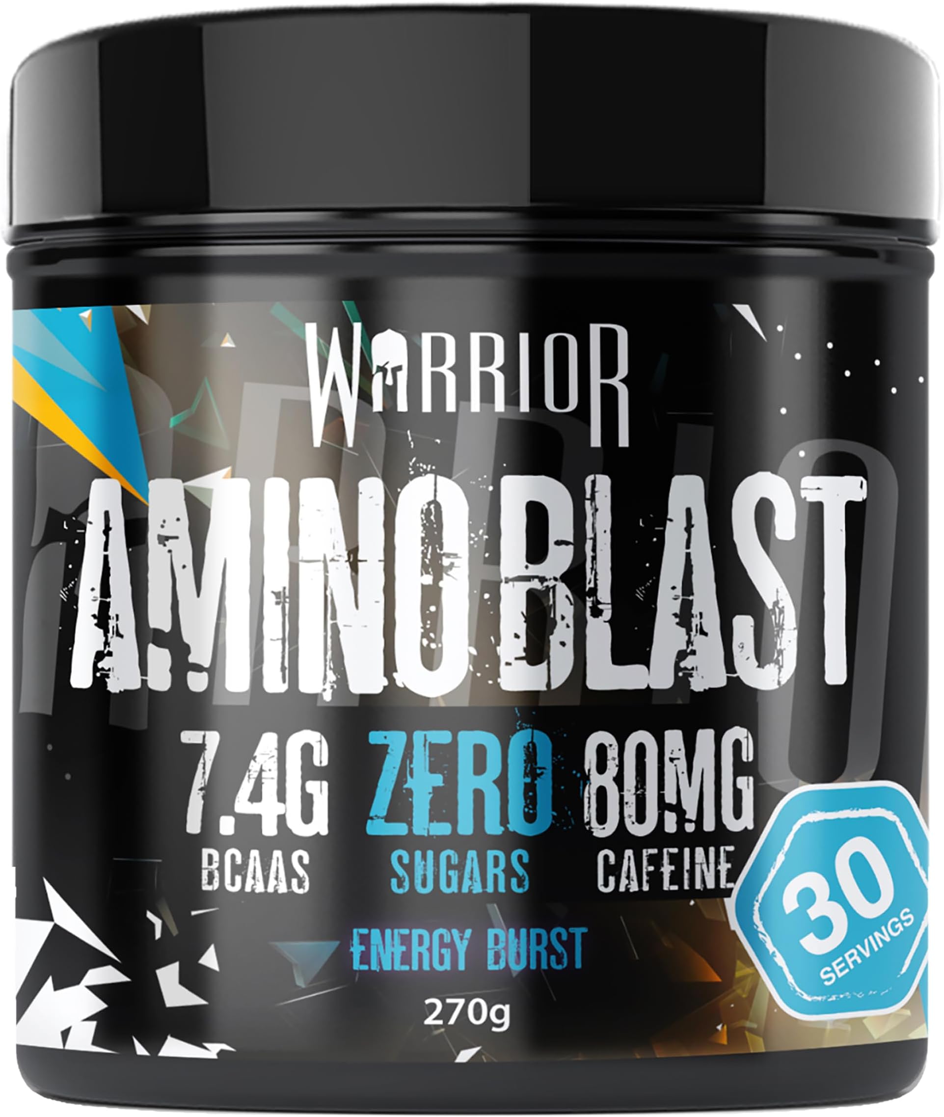 Amino Blast BCAA Powder 270g – Fruit Salad Flavour, BCAA Supplement for Muscle Recovery, Energy, Endurance, Hydration, Pre & Post Workout Nutrition - Energy Burst