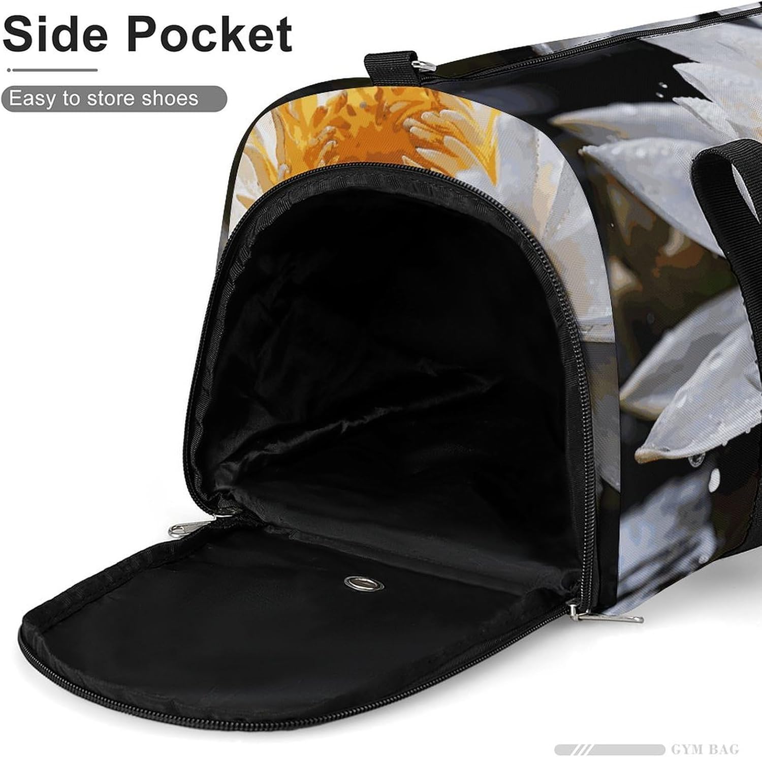 Gym Bag for Men Travel Duffle Bag Beautiful Flowers Tote Bag Weekender Duffel Bag Weekender Bag for Sports