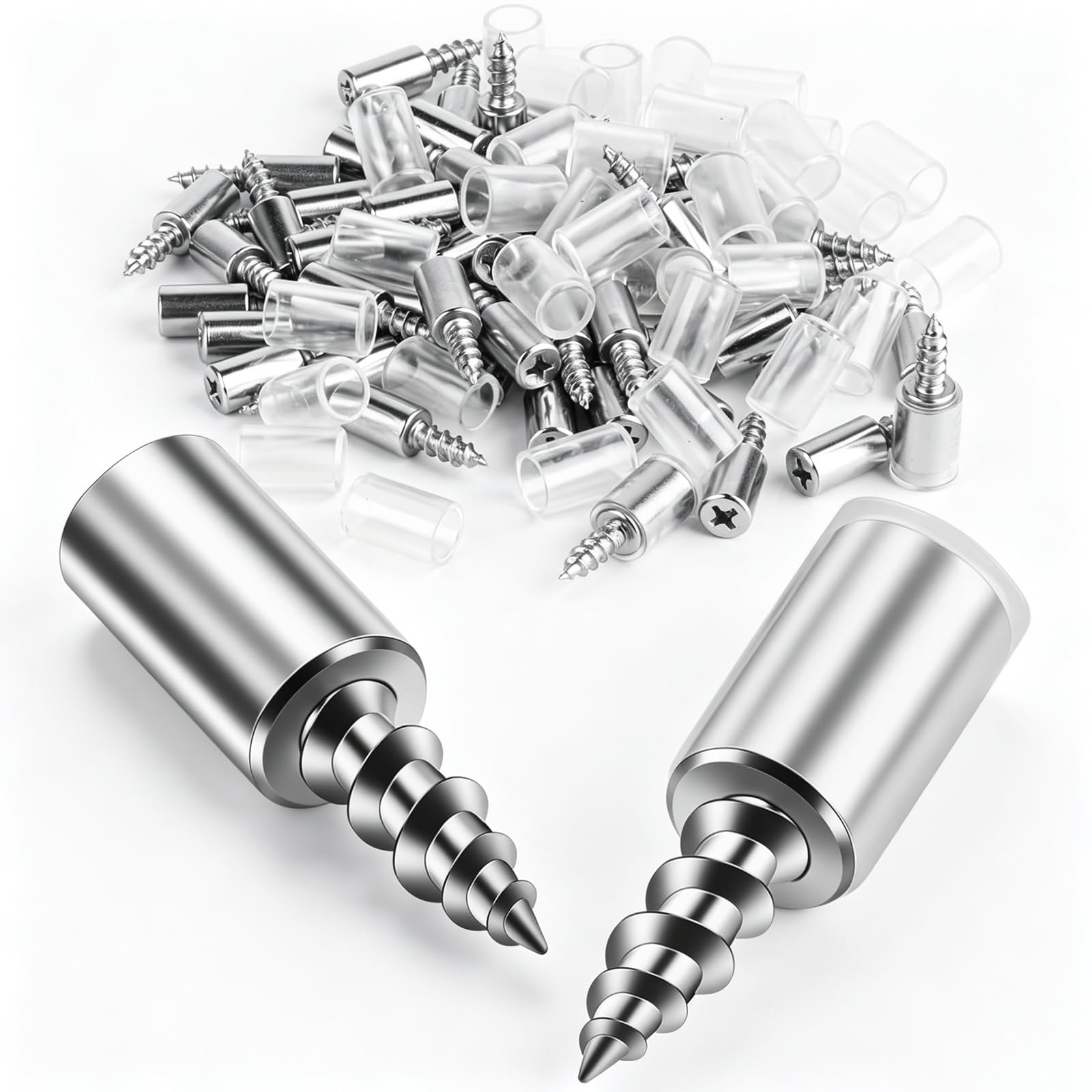 20pcs Shelf Support Pegs Shelf Pins with Non-Slip Sleeve Self-Tapping Screws Shelf Support Pins Metal Cupboard Shelf Pegs for Kitchen Cupboards Cabinet Wardrobe Shelf