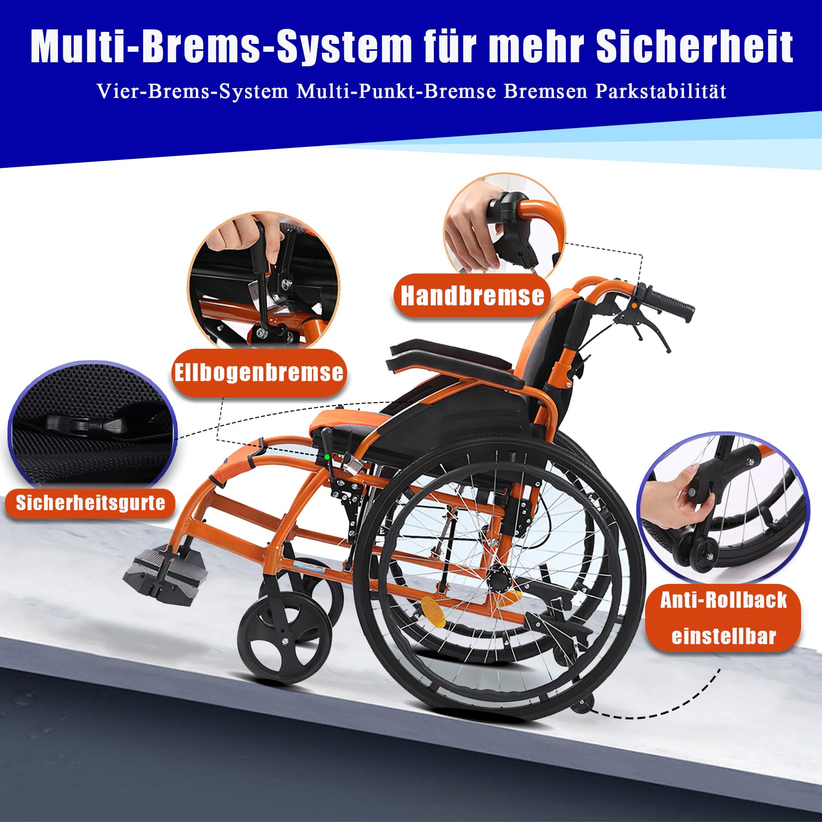 Silla de ruedas de viaje, ligera, de aluminio, plegable y ligera, plegable, ligera, con autopropulsión