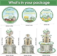 Vista 9 de Soporte de 3 niveles para cupcakes con temática de autos de carreras, decoración de fiesta de cumpleaños, soporte redondo de cartón para cupcakes
