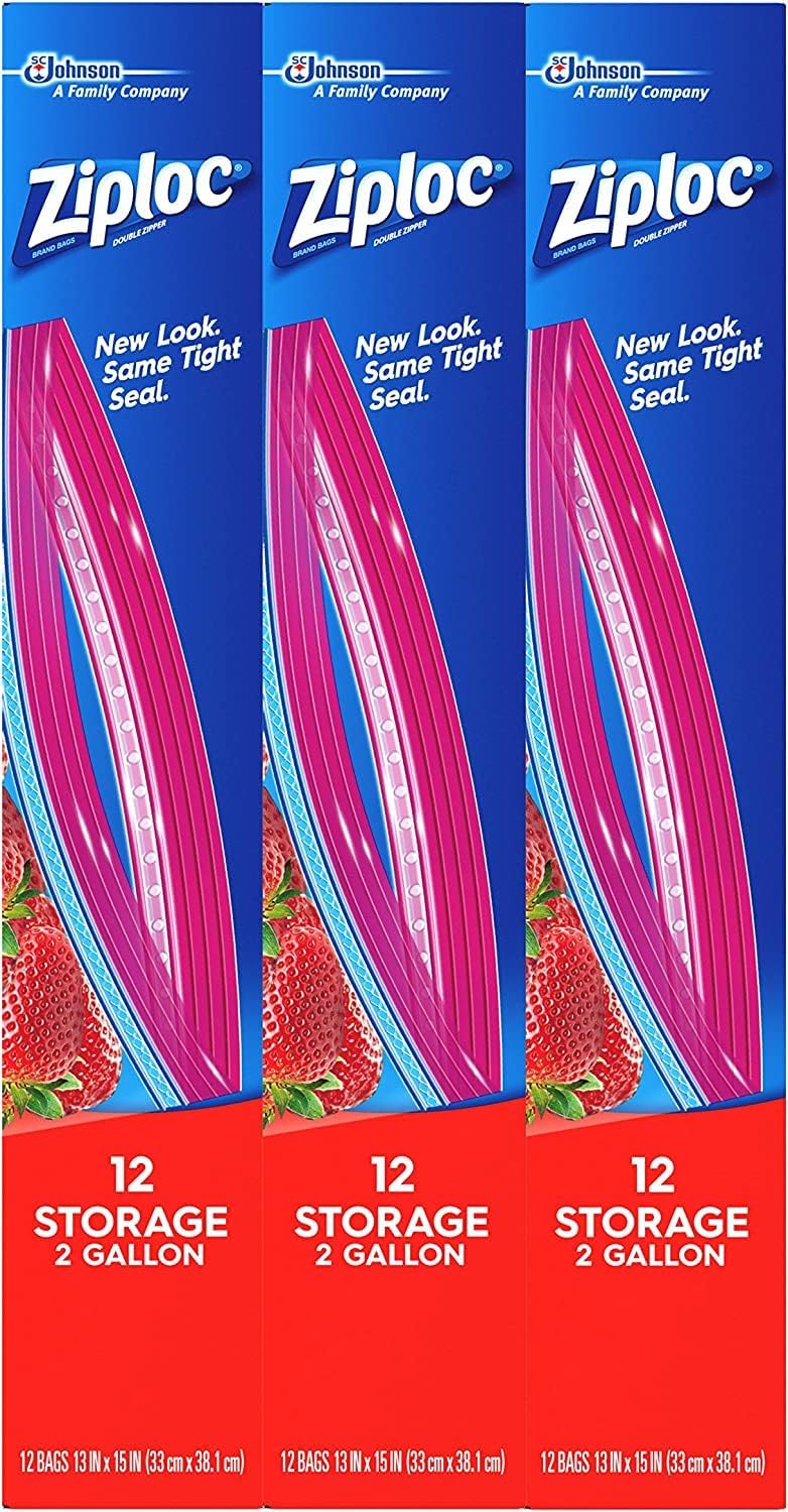 Ziploc Half gallon Freezer Bags (144 ct.), 144Count