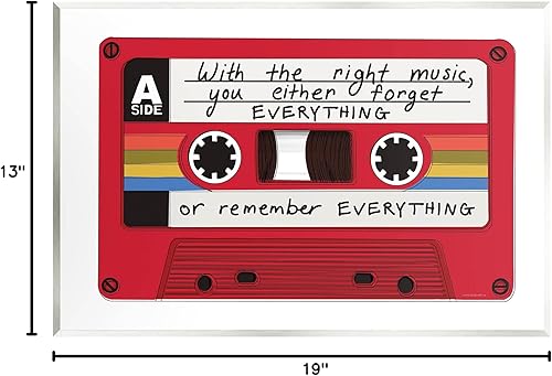 Miniatura 7 de Stupell Industries With The Right Music Vintage Cassette Wood Wall Art, Design by Kamdon Kreations