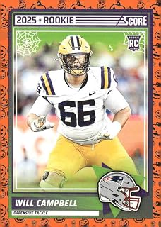 2025 Score Trick or Treat Rookies Pumpkin #25 Will Campbell New England Football Card - Sportscard Superstore