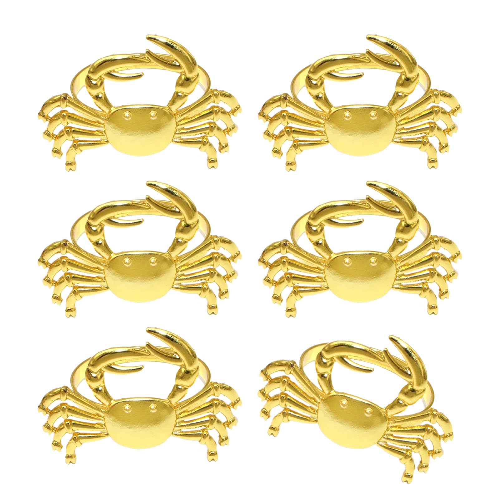 FACAILUO Gold Metal Napkin Holder Crablet Shape Table Accessory for Dining Room Party