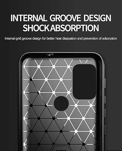 Miniatura 8 de Funda de fibra de carbono para Motorola Moto G20, carcasa de fibra de carbono negra Souple Shell de silicona suave TPU funda protectora para